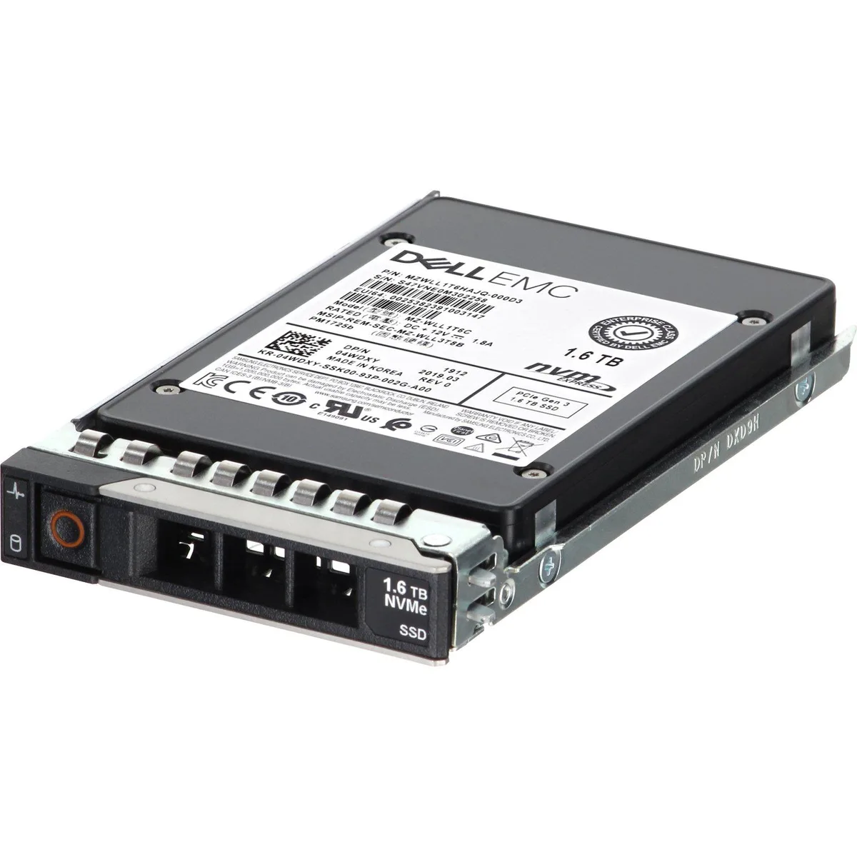 DELL DELL 4WDXY 1.6TB NVMe enterprise SSD — product photo