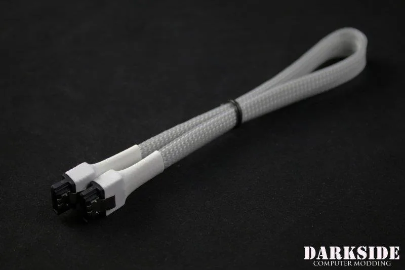 Darkside Computer Modding Darkside Computer Modding 30cm SATA 3.0 180° to 180° Titanium Gray sata cable — product photo