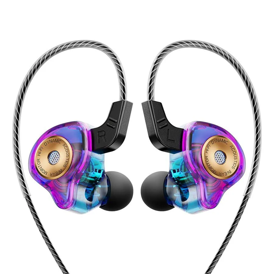 LORDWORLD LORDWORLD QKZ AK6 Ultra Wired Earbuds Purple 3.5mm — product photo