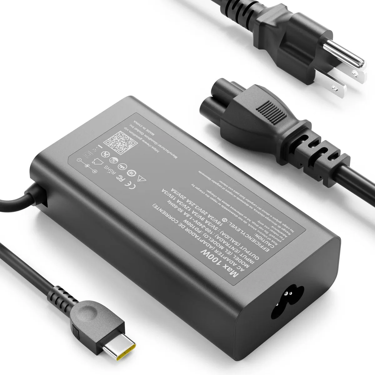 DELL PD100W 100W USB-C laptop charger — product photo