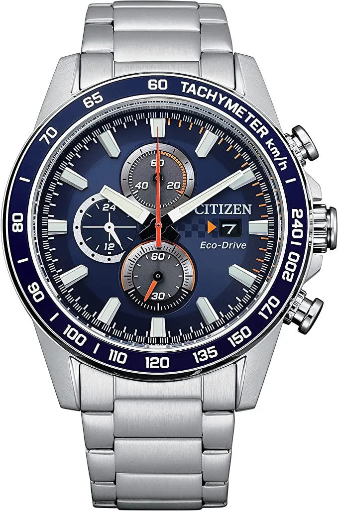 Citizen Citizen Eco-Drive Brycen Men's Watch Stainless Steel Blue Dial 100m Water Resistant — product photo