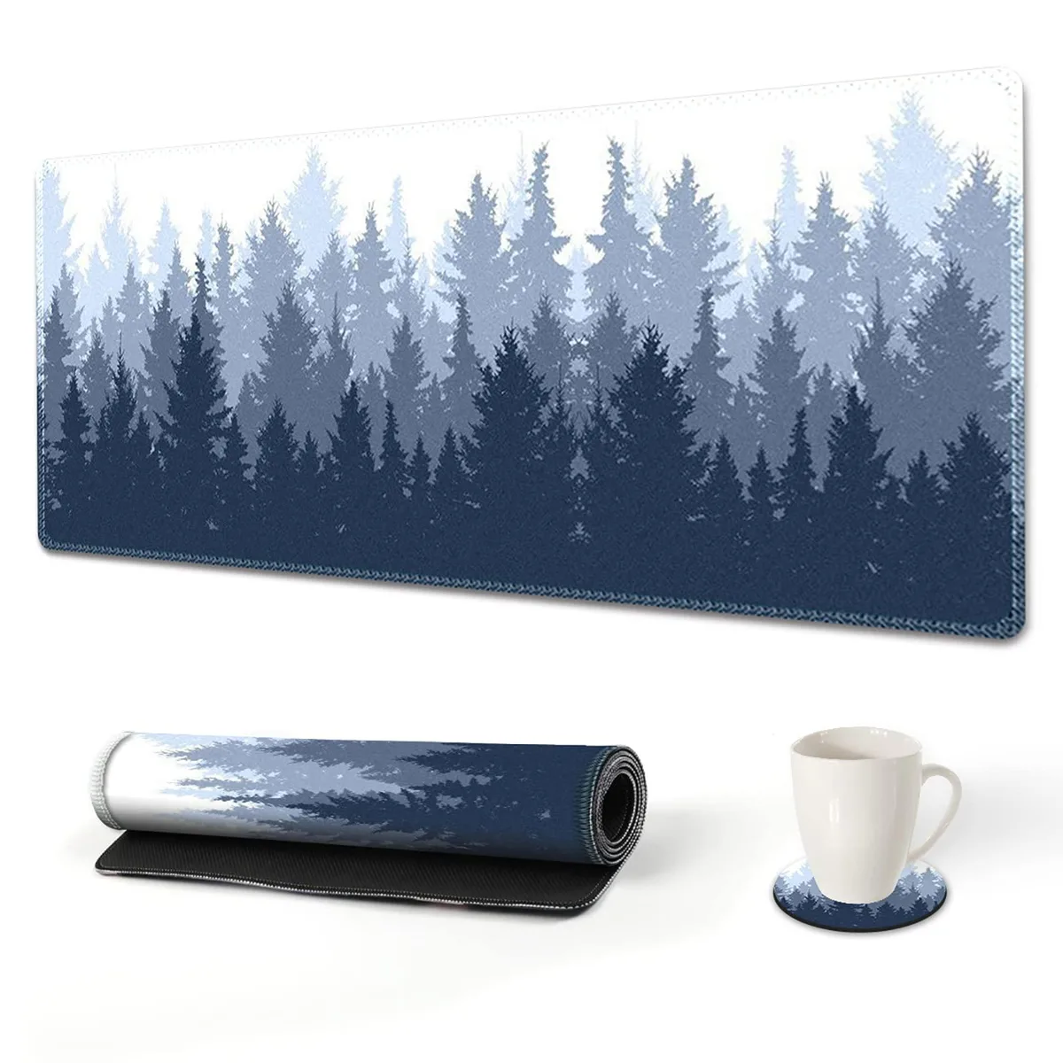 KEHIPI KEHIPI Extended Mouse Pad 35x15.7in Misty Forest — product photo