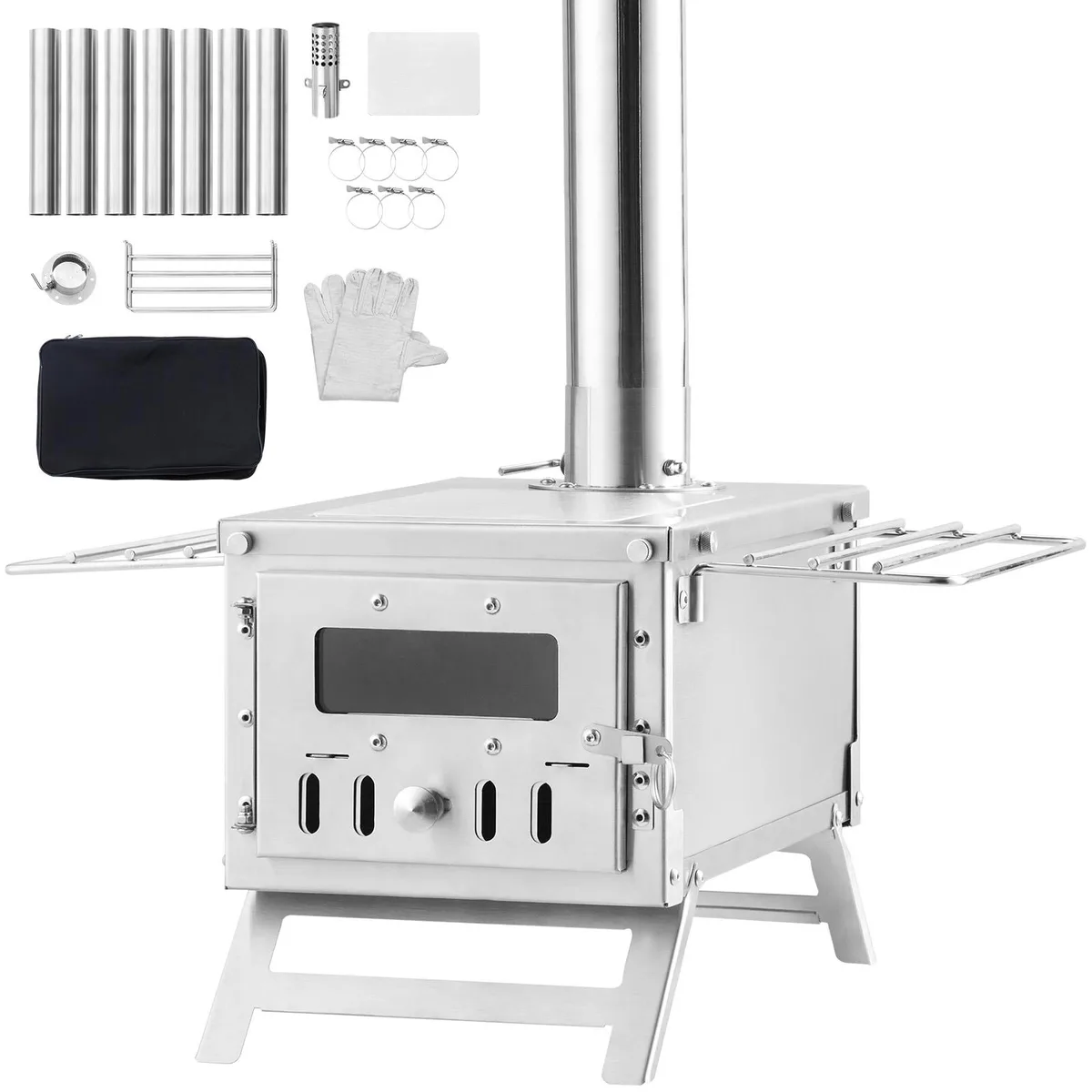 VEVOR VEVOR Wood Stove 80 inch 700in³ Firebox 8 Pipes — product photo