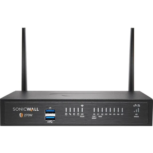 SonicWall SonicWall TZ270W 02-SSC-6858 wireless firewall appliance — product photo