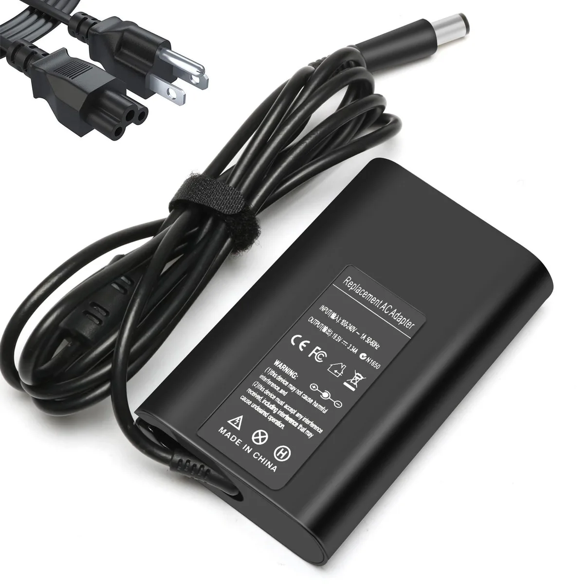 Dell BRJ65195334 65W AC Adapter 19.5V 3.34A 7.4×5.0mm — product photo