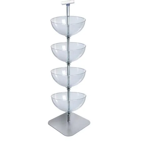 Azar Displays Azar Displays 751604 Four-Tier 16" Bowl Floor Display food service — product photo