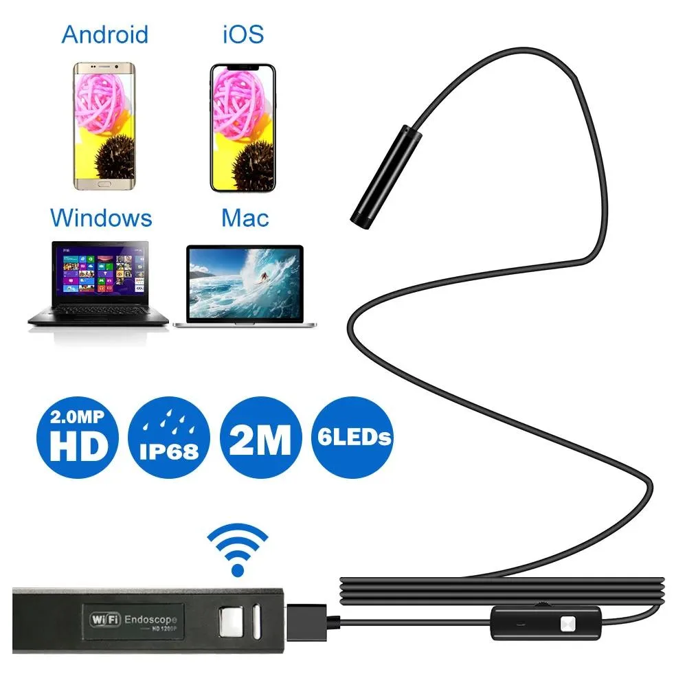 Hetai Tech Hetai Tech 1200P WiFi Endoscope 2.0MP 8mm 2m measurement tool — product photo