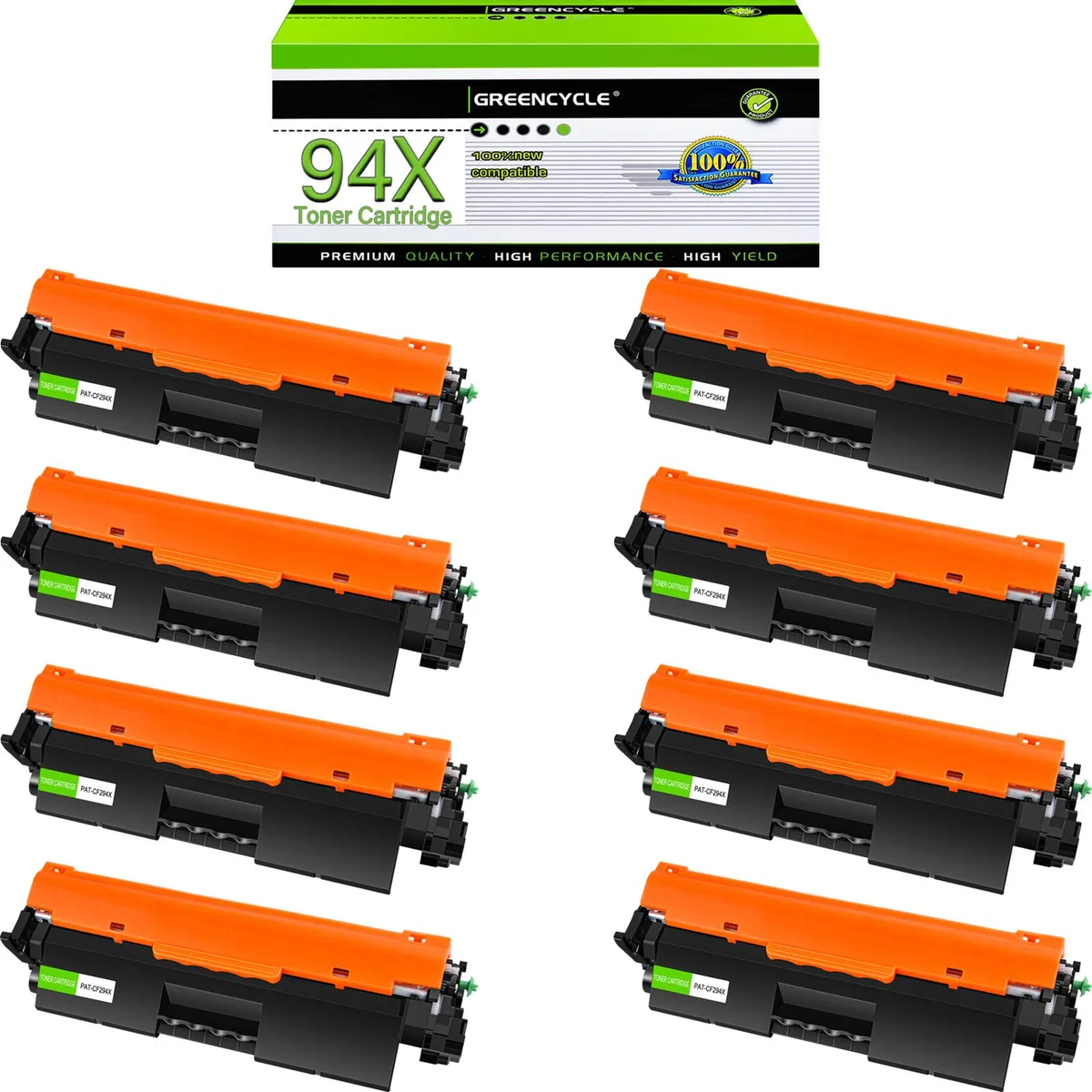 GREENCYCLE GREENCYCLE CF294X Compatible Toner Cartridge Black 8-Pack — product photo