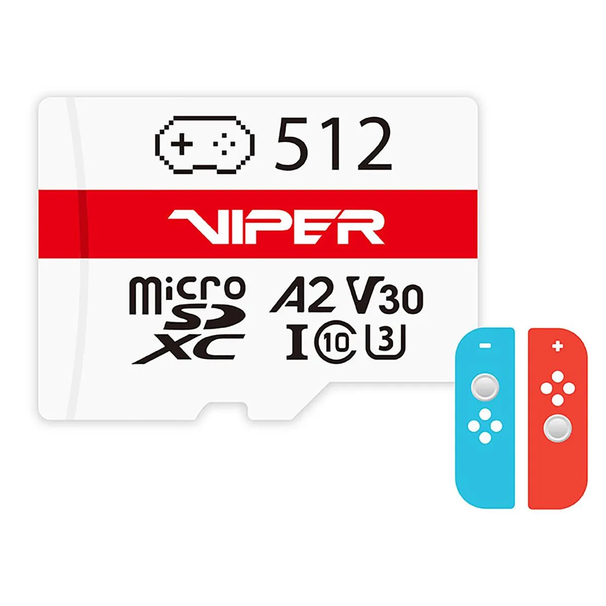 Patriot Memory Patriot Viper 512GB Micro SD U3 V30 A2 memory card — product photo