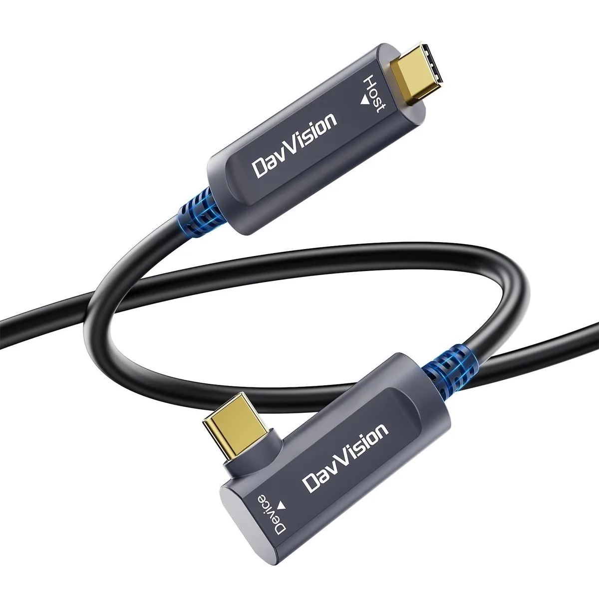 Astro Gaming Astro Gaming USB C Fiber Optic Cable Right Angle 33 FT 10Gbps 2 in 1 Accessory — product photo