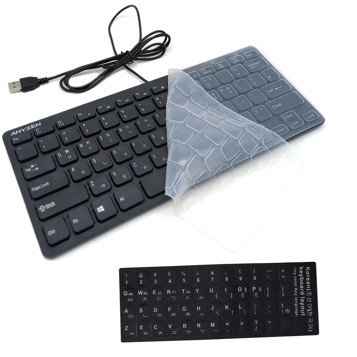 BoYata BoYata Mini Wired Keyboard Korean-English 78 Keys USB 2 in 1 Accessories — product photo