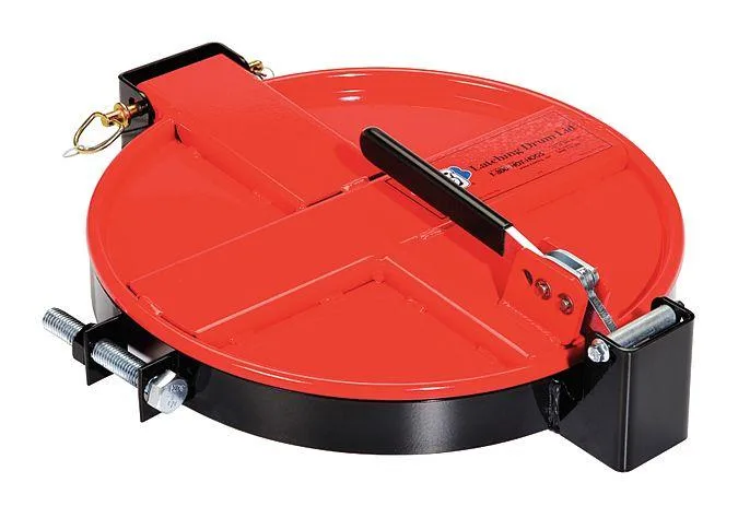 New Pig New Pig DRM167-RD Latching Drum Lid Red 21inLx15inWx4-3/8inH personal protective equipment — product photo