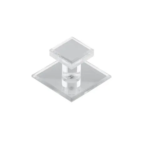 RICHELIEU RICHELIEU BP50011 1 25/32" Square Knob Transparent Mirror — product photo