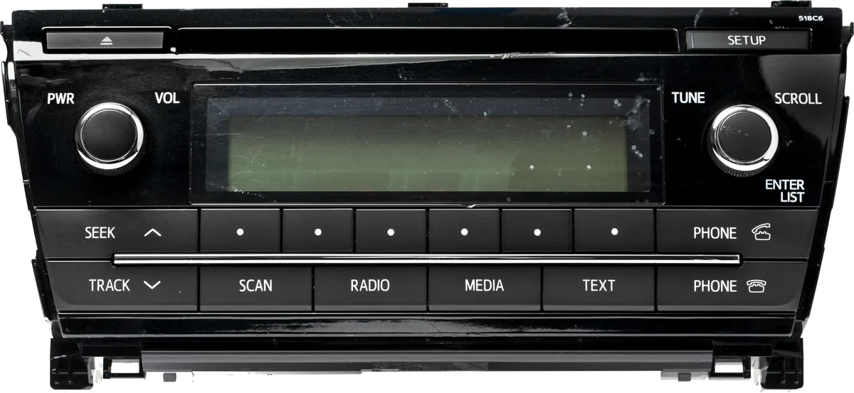1 Factory Radio 1 Factory Radio 86120-02F60 receiver 2014-16 Corolla AM FM CD 518C6 — product photo
