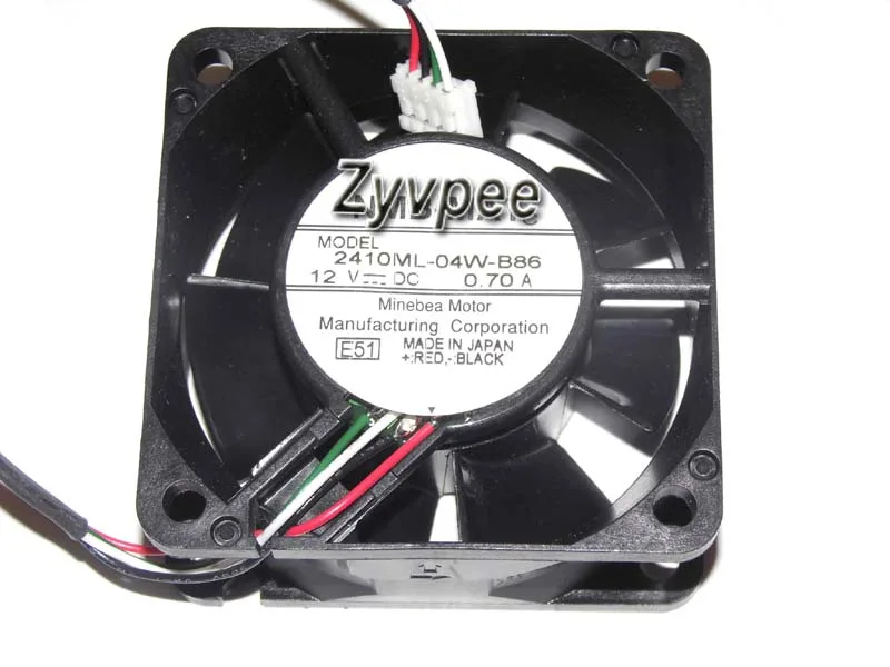 Zyvpee Zyvpee 2410ML-04W-B86 E51 60*25MM 12V .7A 4 Pin case fan — product photo