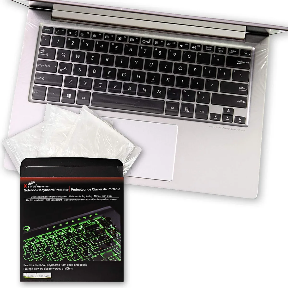  Green Onions Supply Universal Keyboard Cap Cover 15"/16" 3 Pack Green — product photo