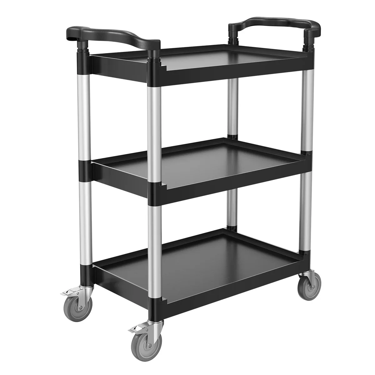 VEVOR VEVOR 3-Tier Utility Cart 300 lbs 24.4 x 16.1 in Black — product photo