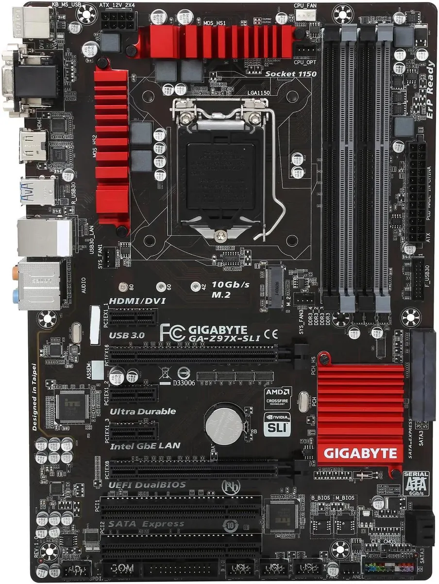 GIGABYTE GIGABYTE GA-Z97X-SLI Intel motherboard LGA 1150 Z97 DDR3 ATX — product photo