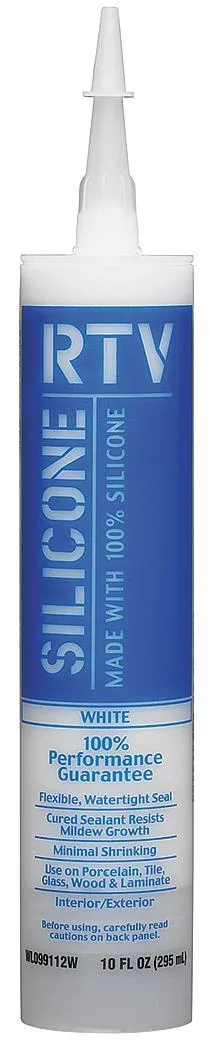 White Lightning White Lightning WL099112W Silicone Sealant 10 oz White -50°F — product photo