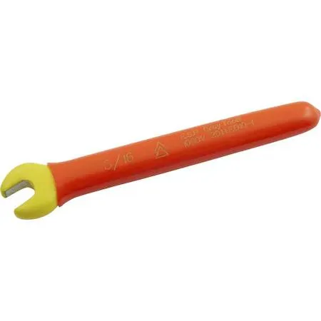 Gray Tools insulated open-end wrench 5/16 inch orange yellow layers