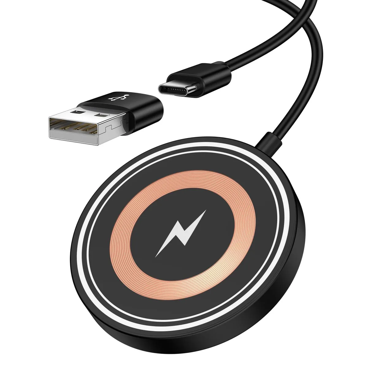 No Sew No Sew 15W Magnetic Wireless Charger 4ft Dual Port — product photo