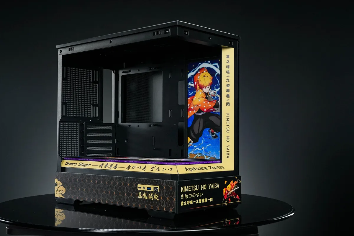 Corn Electronics Corn Electronics Bauhaus Micro-ATX ITX PC Case Demon Slayer Zen'itsu Edition — product photo