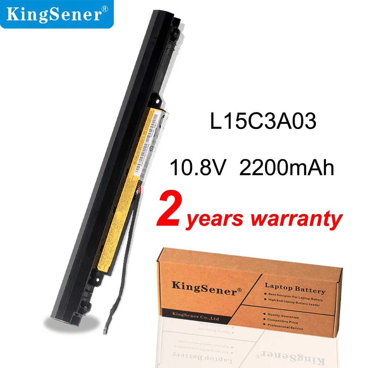 KingSener KingSener L15C3A03 laptop battery 10.8V 24WH 2200mAh — product photo