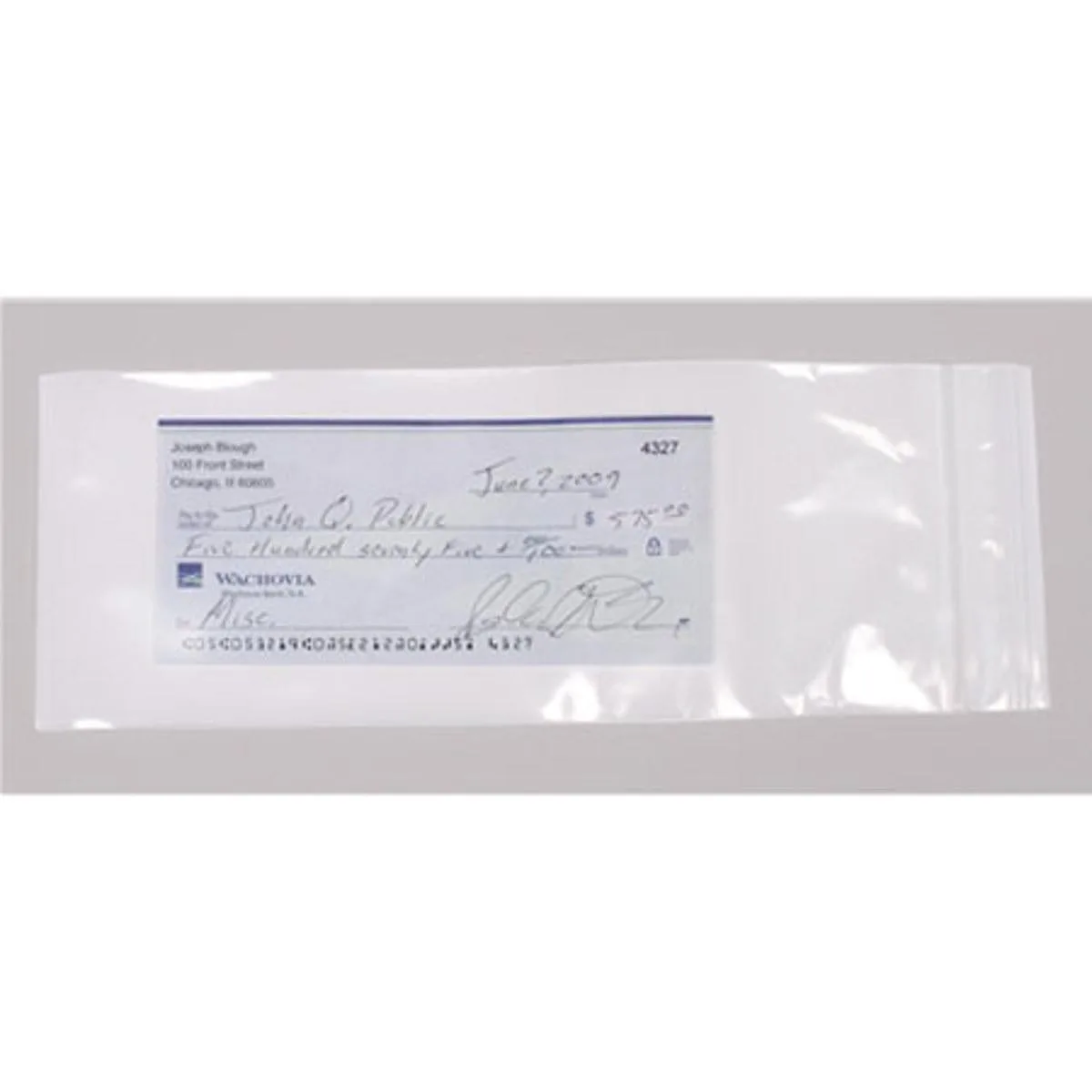 Sirchie Sirchie CEB100 Zip-Top Evidence Bag 4x10x.004" 100 Pack — product photo