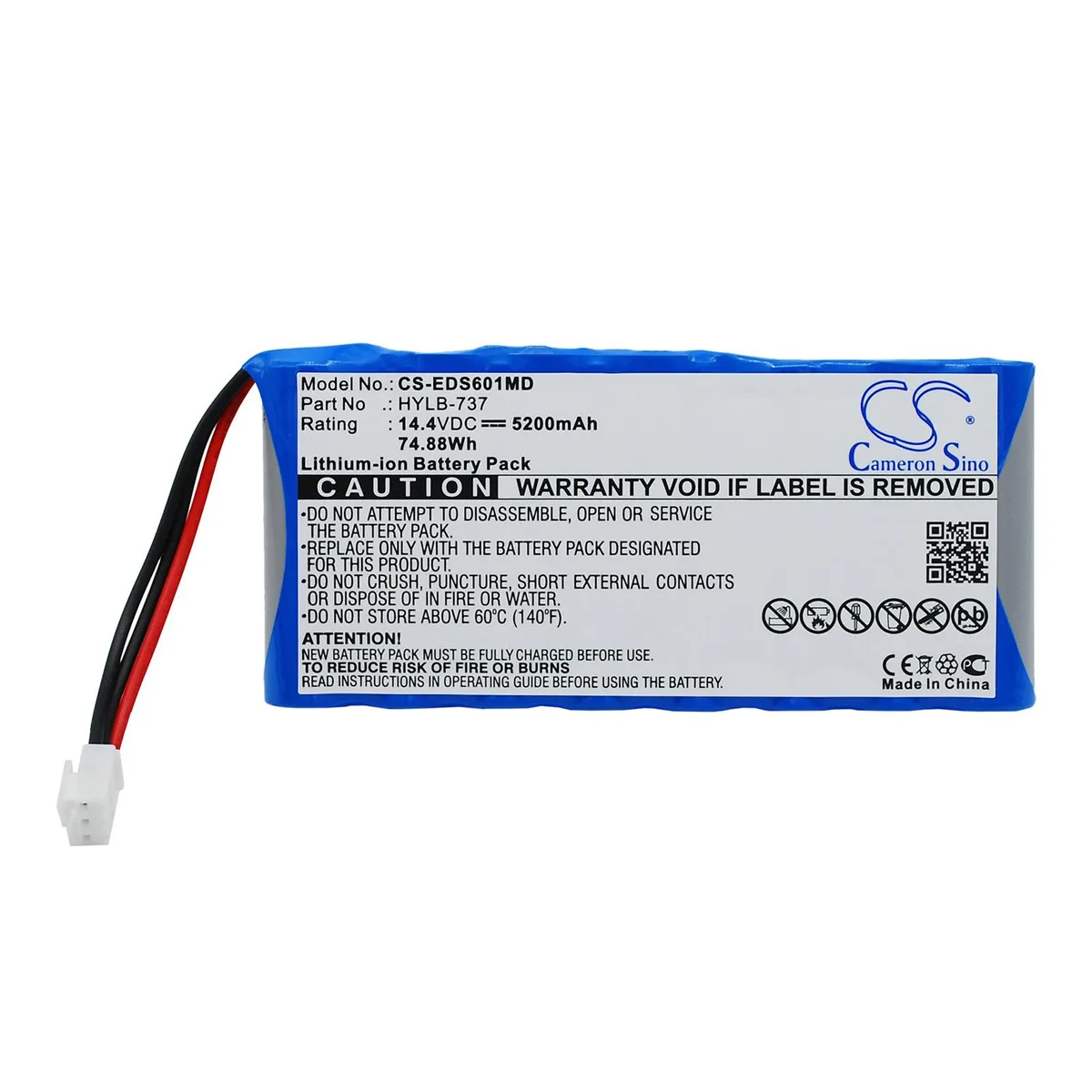 Cameron &amp; Co Cameron &amp; Co DS-CS-EDS601MD Li-ion 5.2 Ah Blue battery — product photo