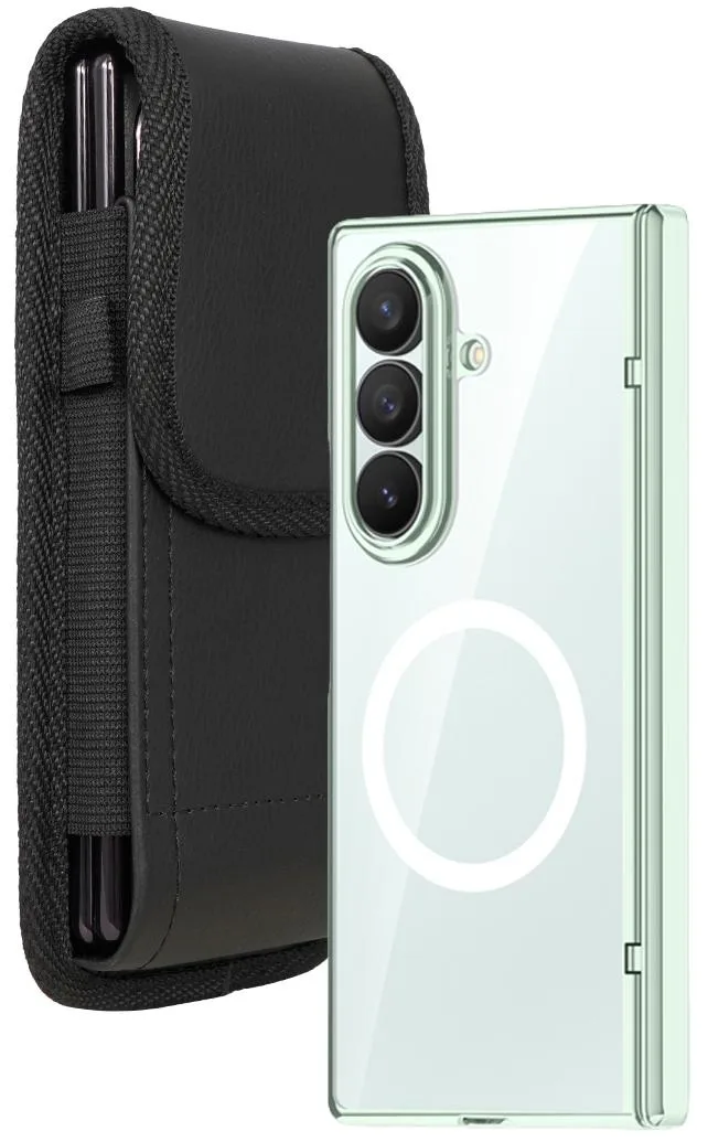 Nakedcellphone Nakedcellphone Case and Belt Clip Pouch for Galaxy Z Fold 7 Green — product photo