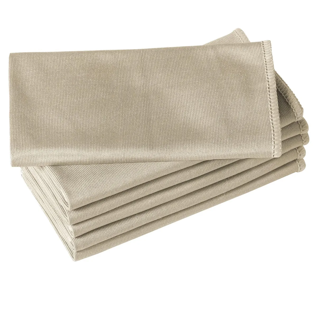  Puomue Microfiber Glass Cleaning Cloth 6 Pack 16 Inch 320 GSM Camel — product photo