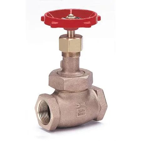 Bronze globe valve with hand wheel, FNPT connections, 1/2 inch pipe size