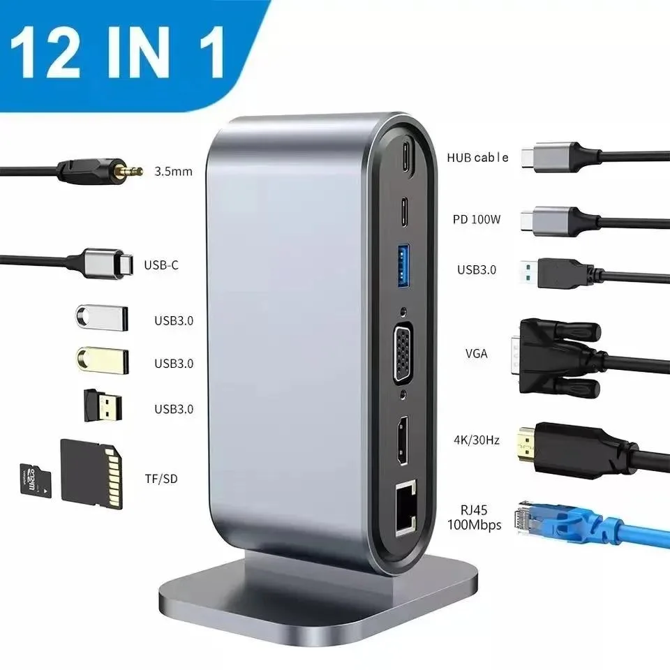 Jansicotek Jansicotek BYL-2201 12-in-1 modular adapter Gray — product photo