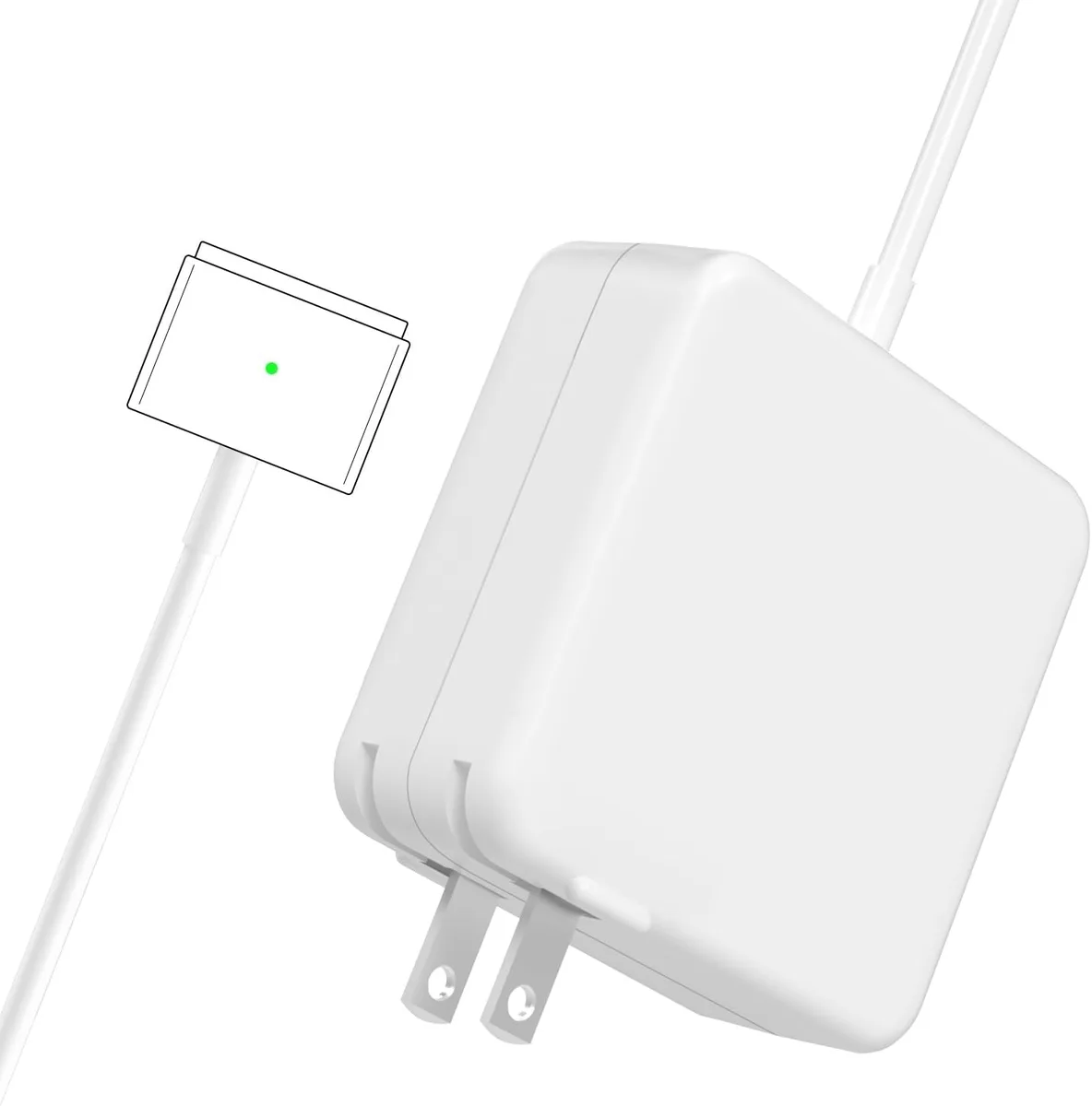 VOVOV VOVOV 60W Magnetic 2T-Tip AC Adapter for MacBook Pro/Air 11/13-inch (2012-2017) — product photo