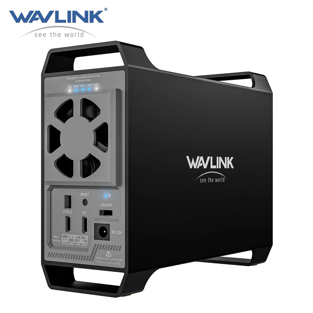 Wavlink Wavlink RapidFire H2R 2-bay SATA drive enclosure — product photo