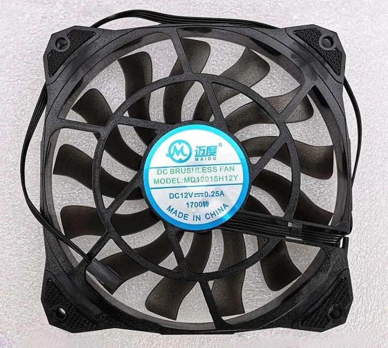 Zyvpee Zyvpee MD12015H12Y 120*15mm 4 Pin Ball Bearing Case Fan — product photo