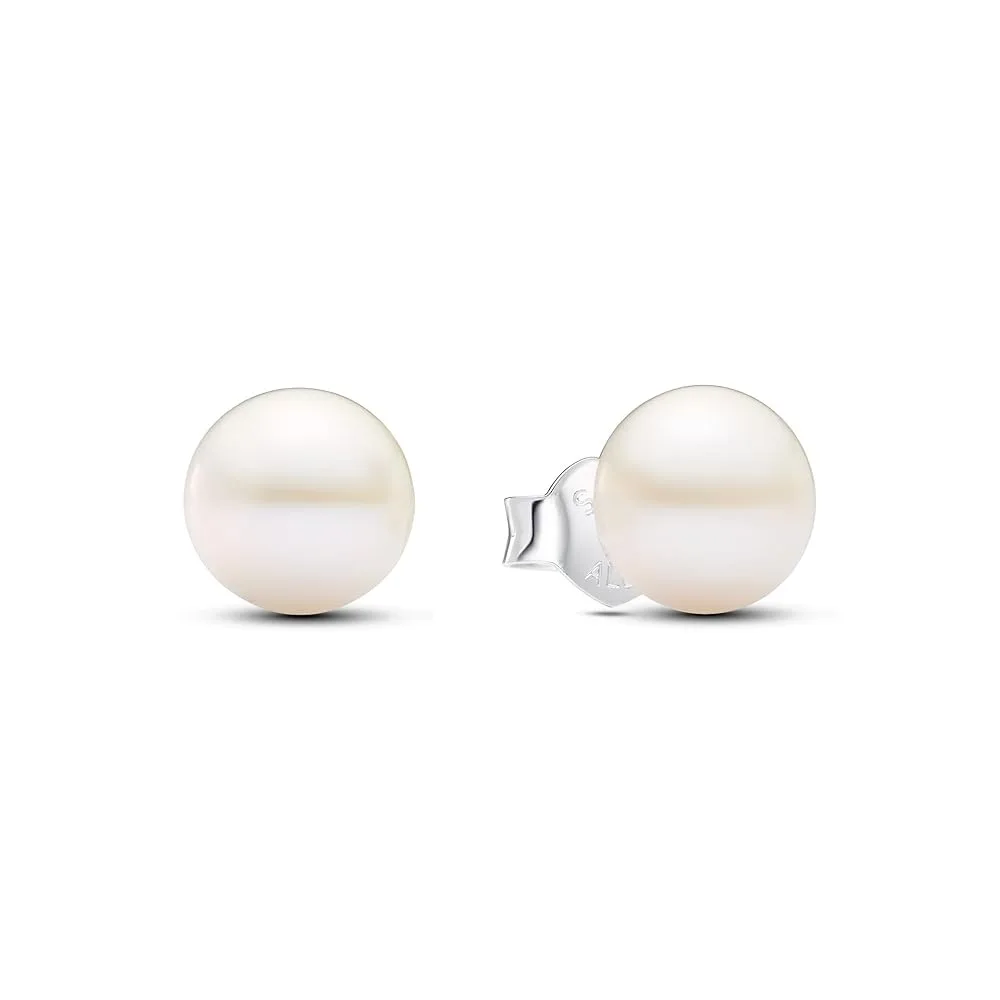 PANDORA PANDORA Treated Freshwater Cultured Pearl 7mm Stud Earrings Silver — product photo