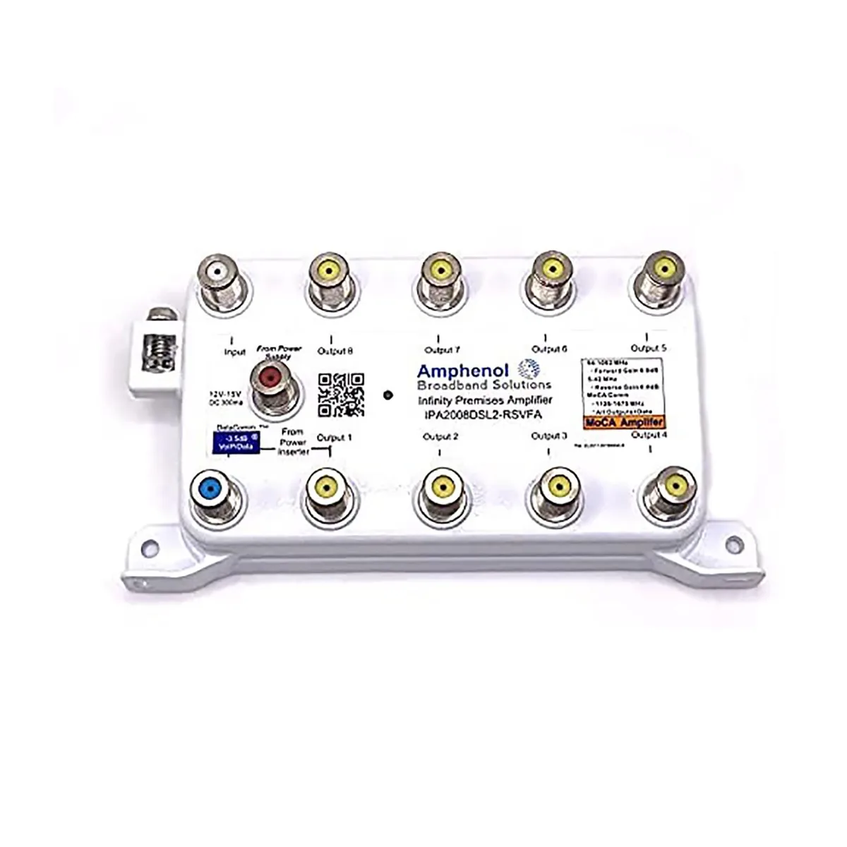 Amphenol Amphenol IPA2008DSL2-RSVFA TV Antenna Amplifier Signal Booster MOCA Coax — product photo