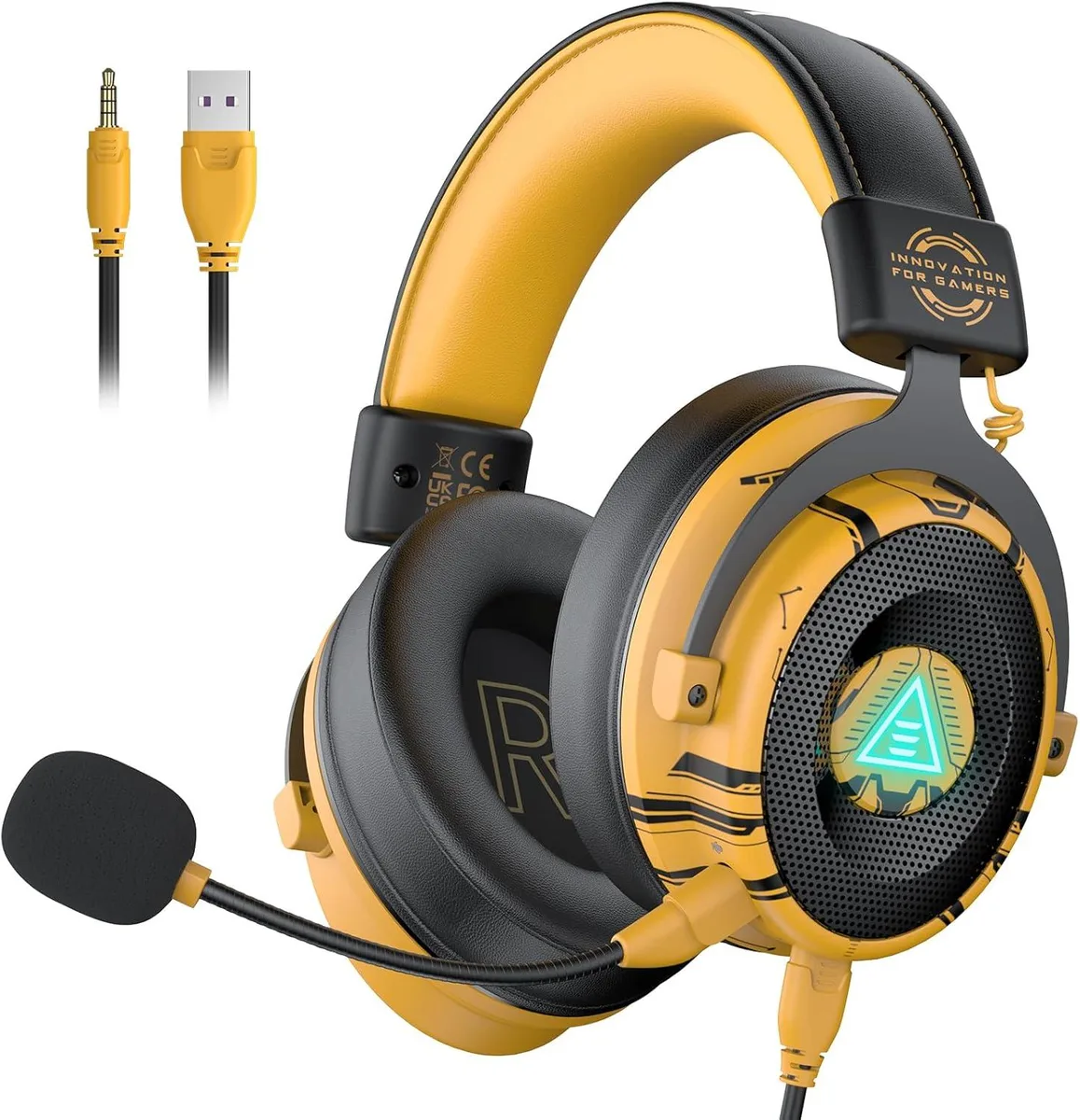 BFKK BFKK USB Gaming Headset 7.1 50mm Detachable Mic — product photo