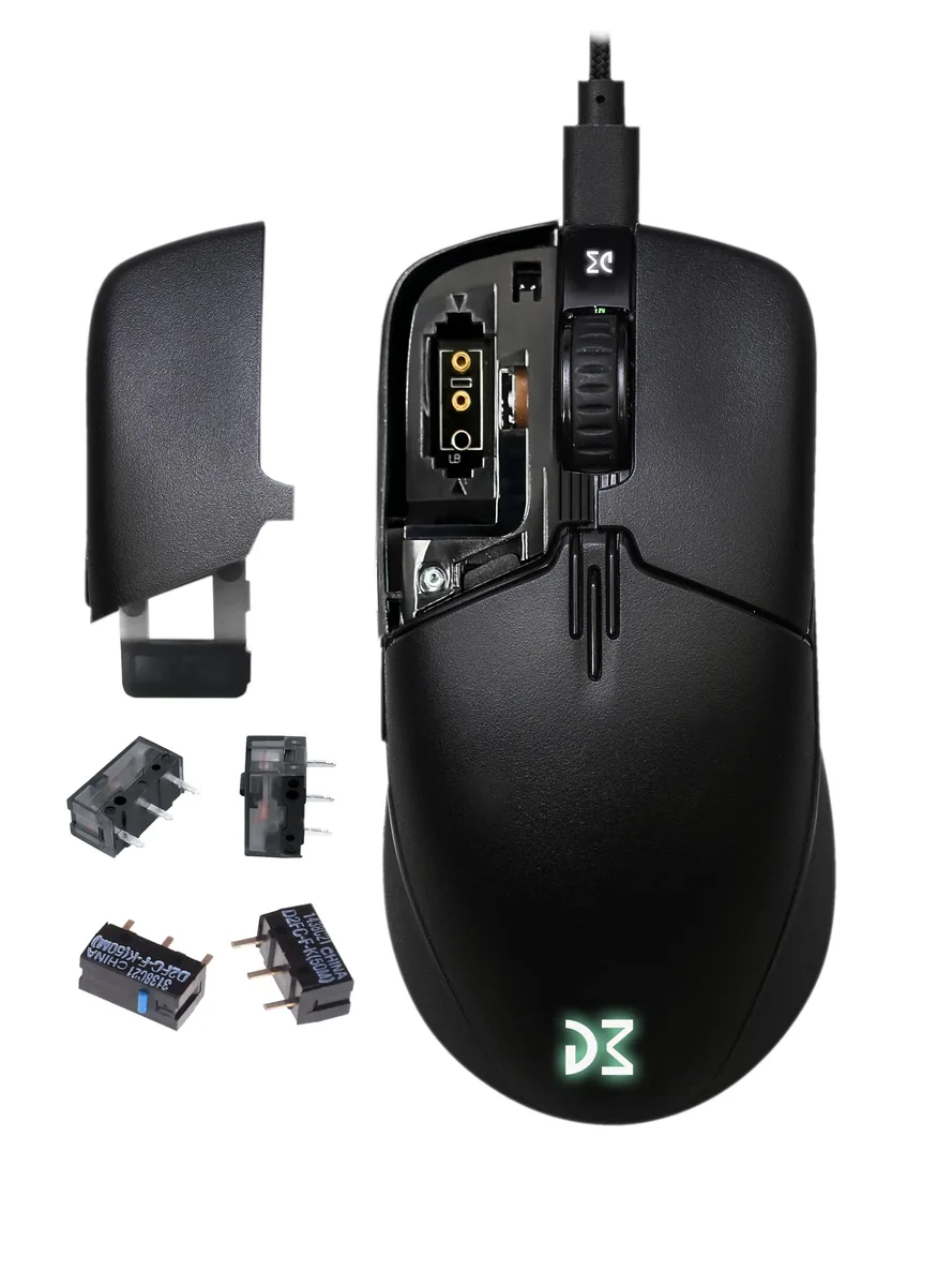 Dream Machines Dream Machines DM7 Switch Duo gaming mouse 75g 19000 DPI 2.4 GHz wired hot-swappable switches 72h battery — product photo