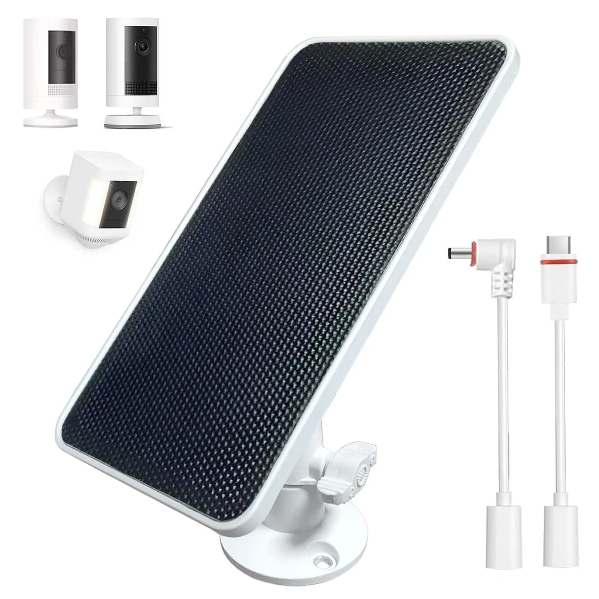  JJMASEE JJSPUDCCA01 Solar Panel Charger for Ring Battery Cameras 1 Pack — product photo