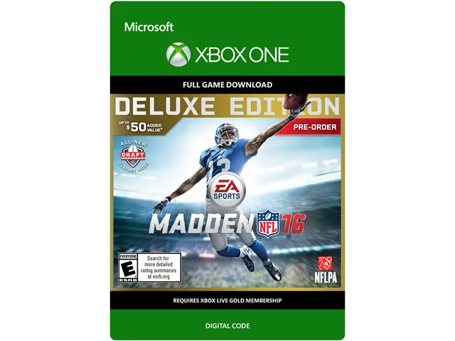 Electronic Arts Electronic Arts Madden NFL 16 Deluxe Edition Xbox One G3Q-00024 downloadable game — product photo
