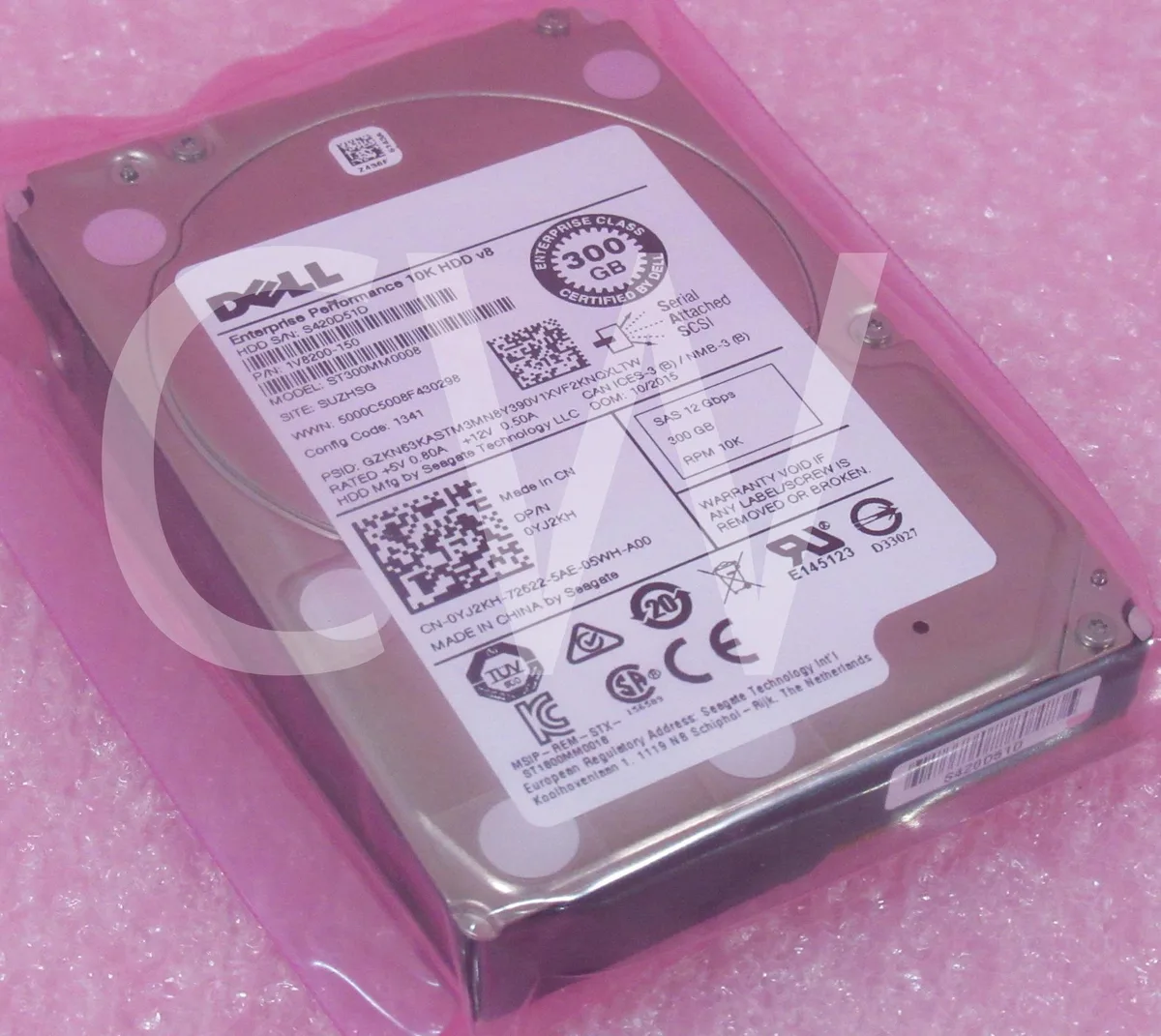 DELL DELL ST300MM0008 300GB 10000RPM SAS 12Gb/s 128MB 2.5in internal hard drive — product photo