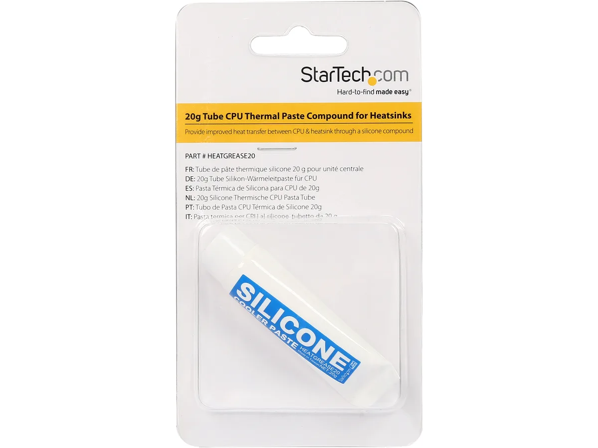 White 20g tube of ceramic silicone thermal paste