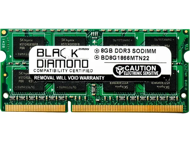 Black Diamond Memory Black Diamond Memory BD8G1866MTN22 8GB DDR3 1866 laptop RAM — product photo