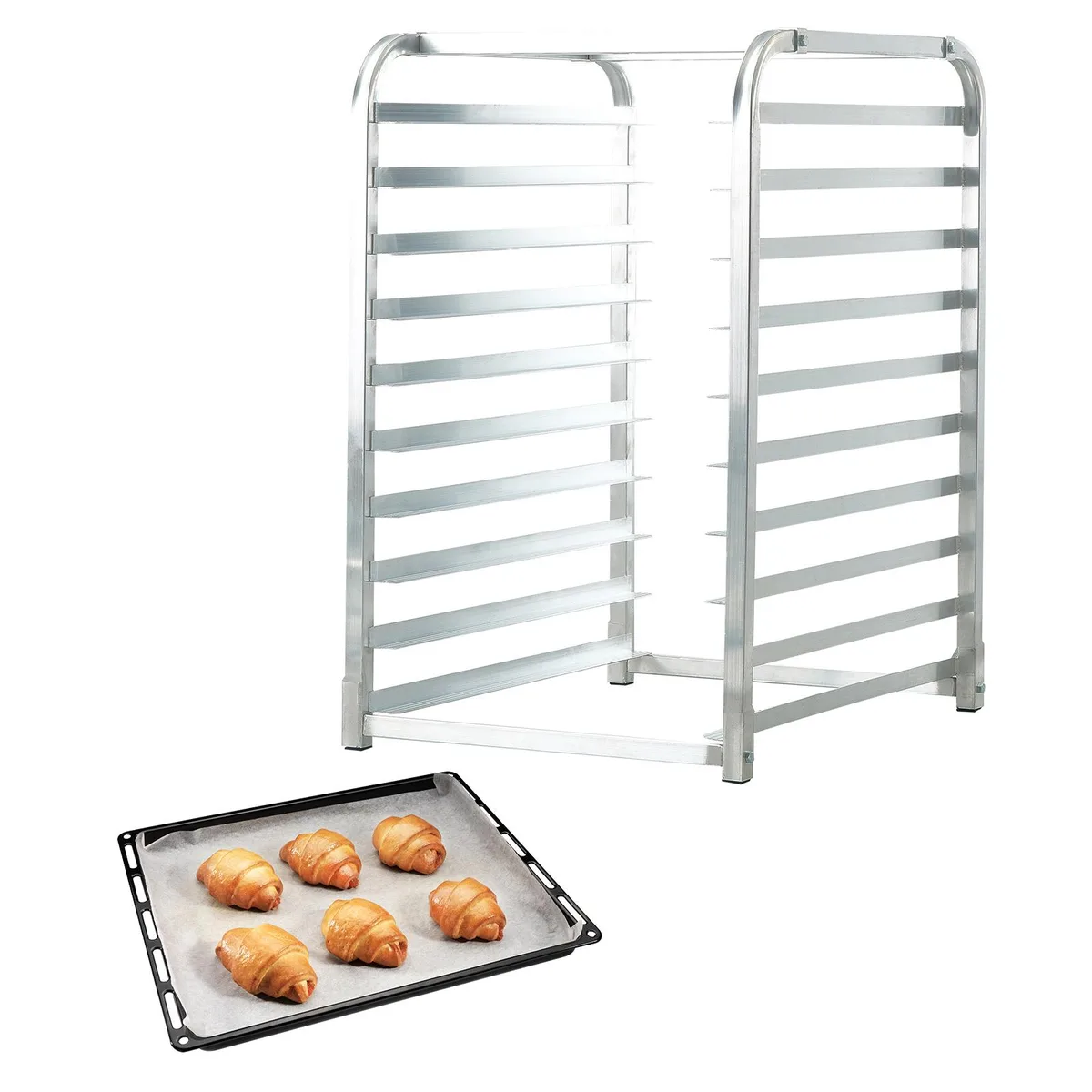 VEVOR VEVOR LHPR-10R 10-Tier Bun Pan Rack 26x20.3x39 in — product photo