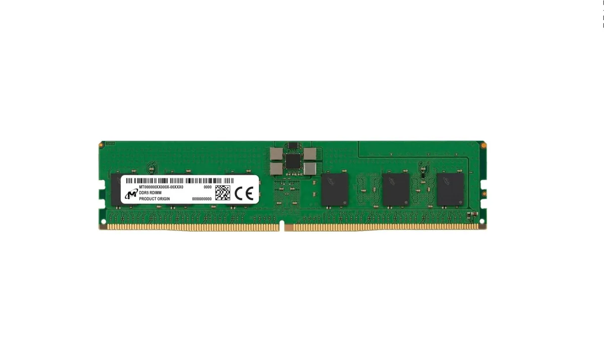 Micron Technology, Inc. Micron Technology, Inc. MTC20F2085S1RC64BR server RAM DDR5 128GB 2Rx4 6400 CL52 288-pin RDIMM — product photo