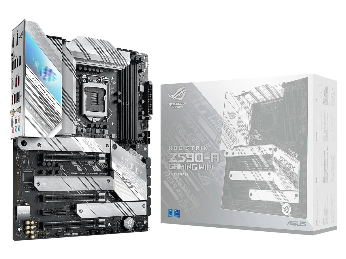 ASUS ASUS ROG Strix Z590-A Gaming WiFi 6 White Intel motherboard — product photo