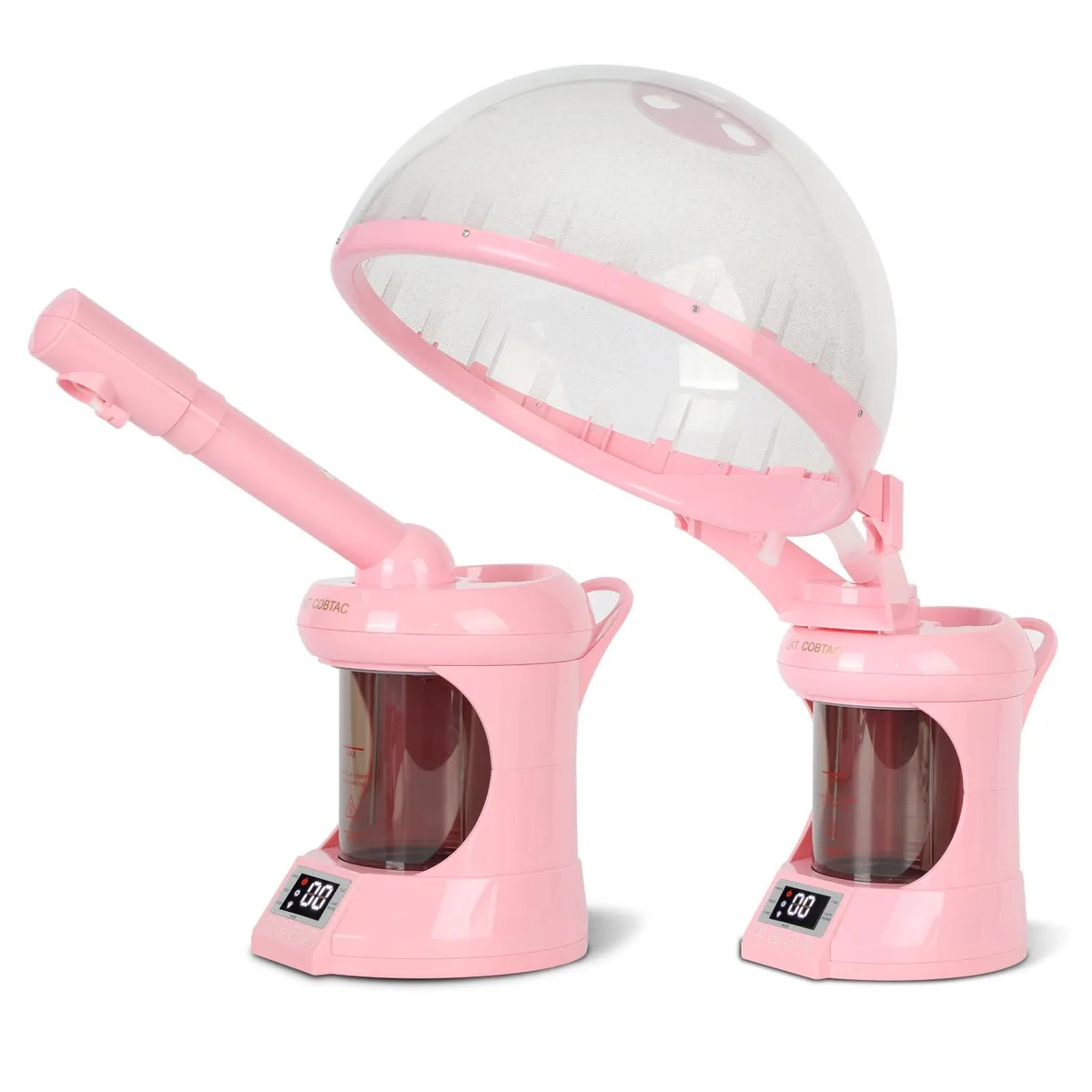 LKT COBTAC 2-in-1 Hair Facial Steamer Pink 300ml 750W — product photo