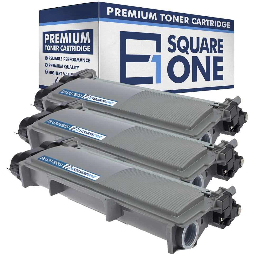 eSquareOne eSquareOne S1-DE-593-03 Compatible High Yield Toner Cartridge 3-Pack Black 2600 Pages — product photo